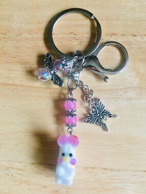 Poshmark Listing: Bunny, Butterfly & Fairy Charm Keychain